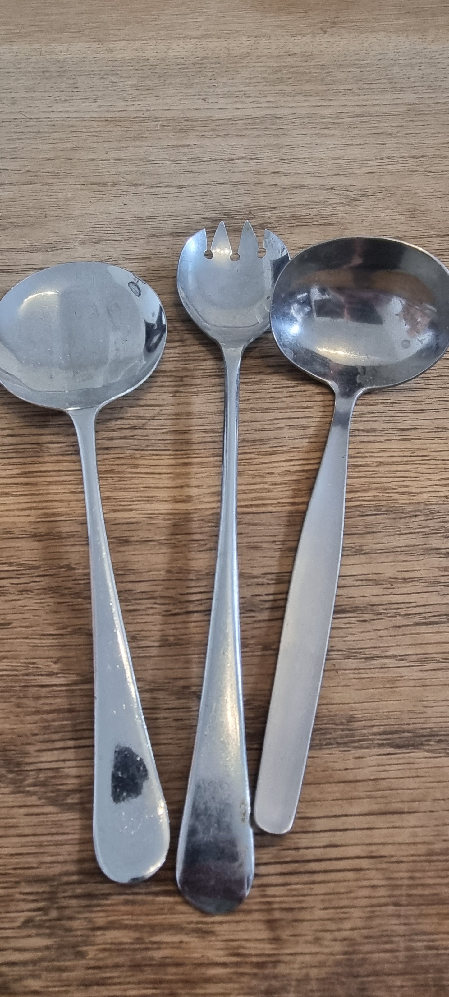 Set of 3 Metal Serving Spoons