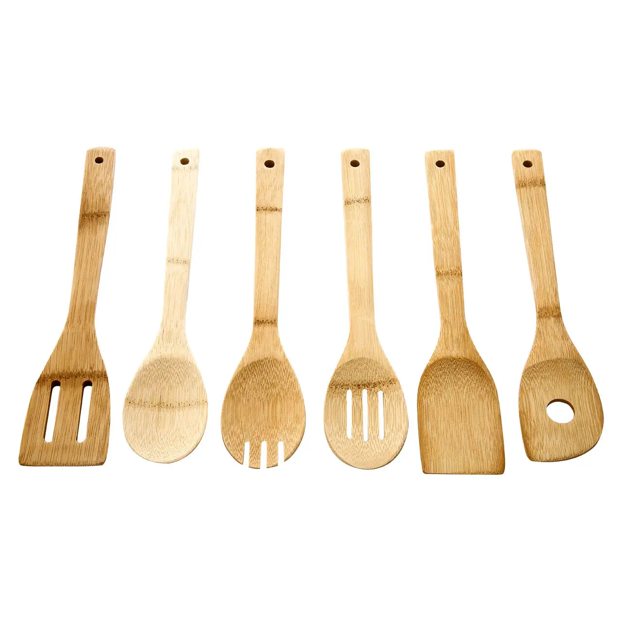 6 Piece Bamboo Kitchen Utensil Set