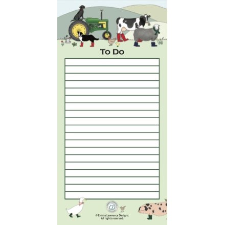 Field & Farm To Do List Pad, 21cm