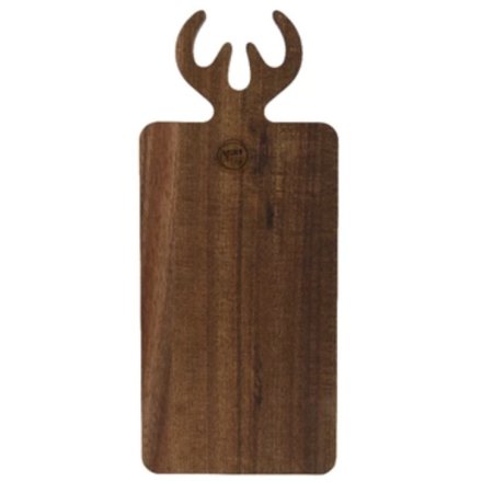 Festive Antler Chopping Board 35cm