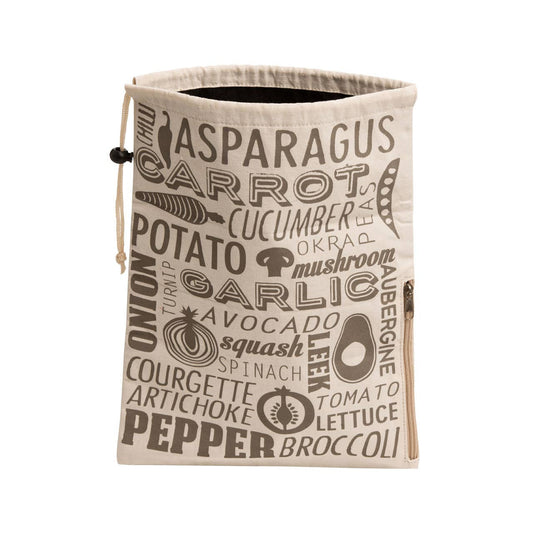 Grey and Natural Vegetable Bag